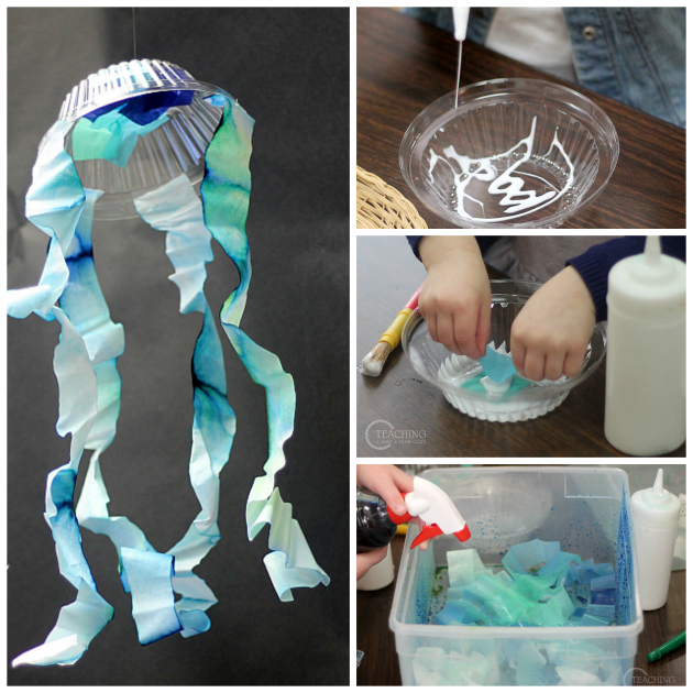 Hanging Jellyfish Craft for Preschoolers