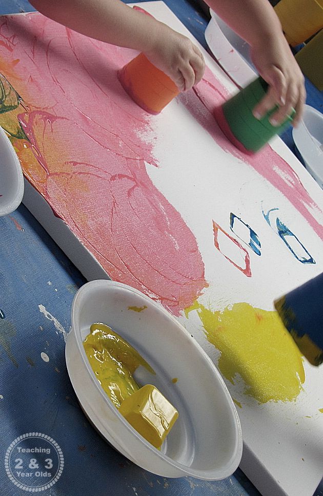 Abstract Painting with Kids 