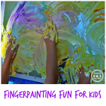Kids Finger Painting Fun