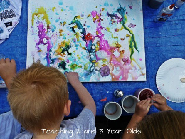 Preschool Art on Canvas 