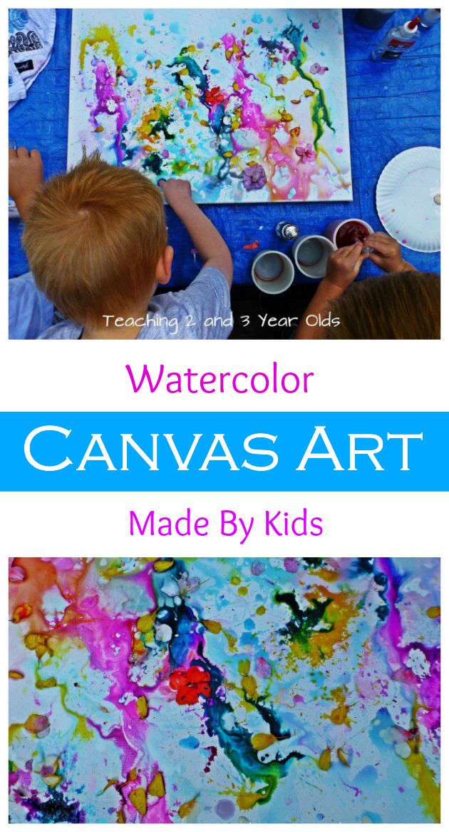 Kids Canvas Painting Teaching 2 And 3 Year Olds