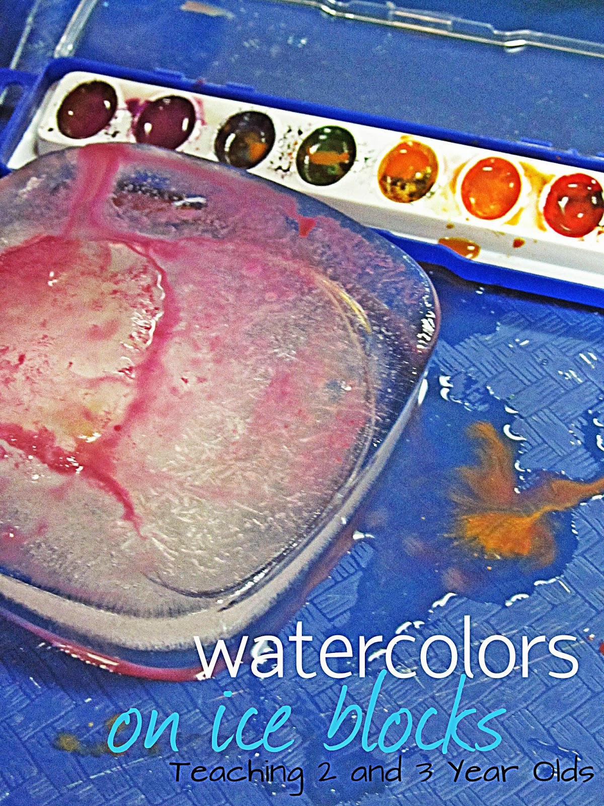 Ice Painting For Kids Teaching 2 And 3 Year Olds