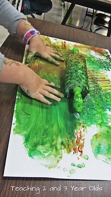 preschool rolling pin painting 6