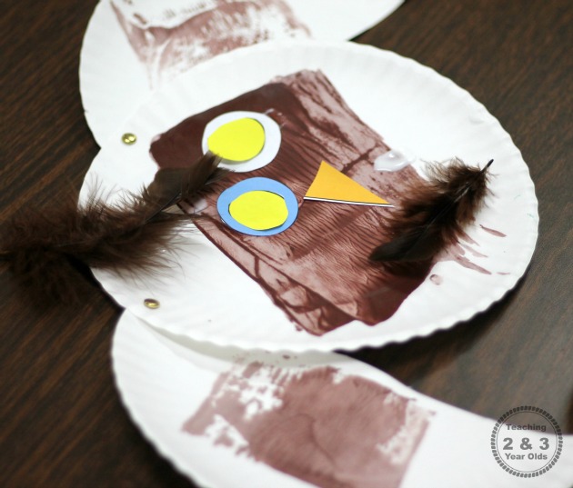 Paper Plate Owl for Preschoolers