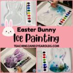 Easter Bunny Painting On Ice
