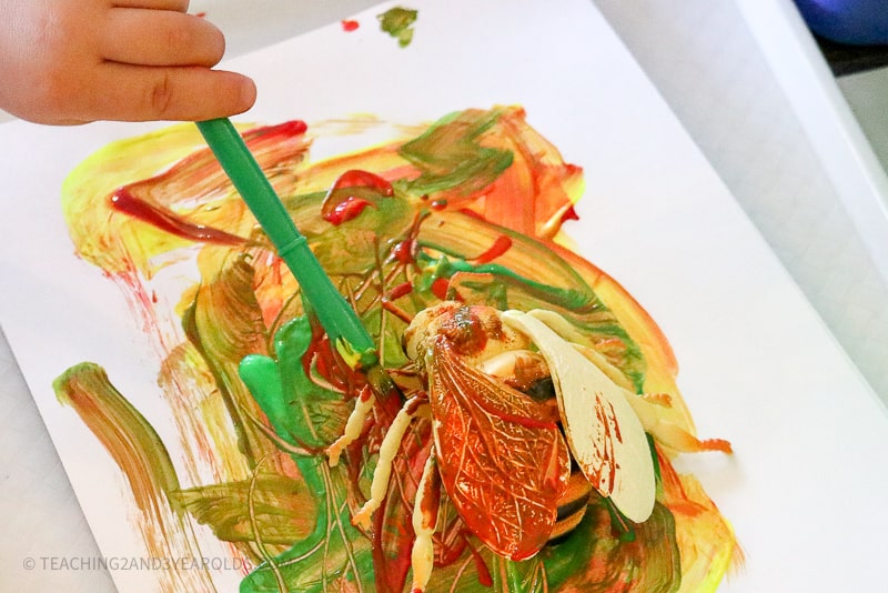 bug painting for toddlers
