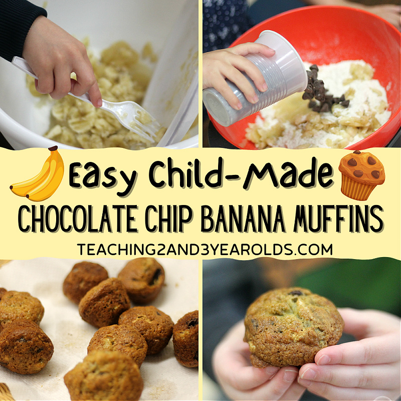 easy chocolate chip banana muffins for kids