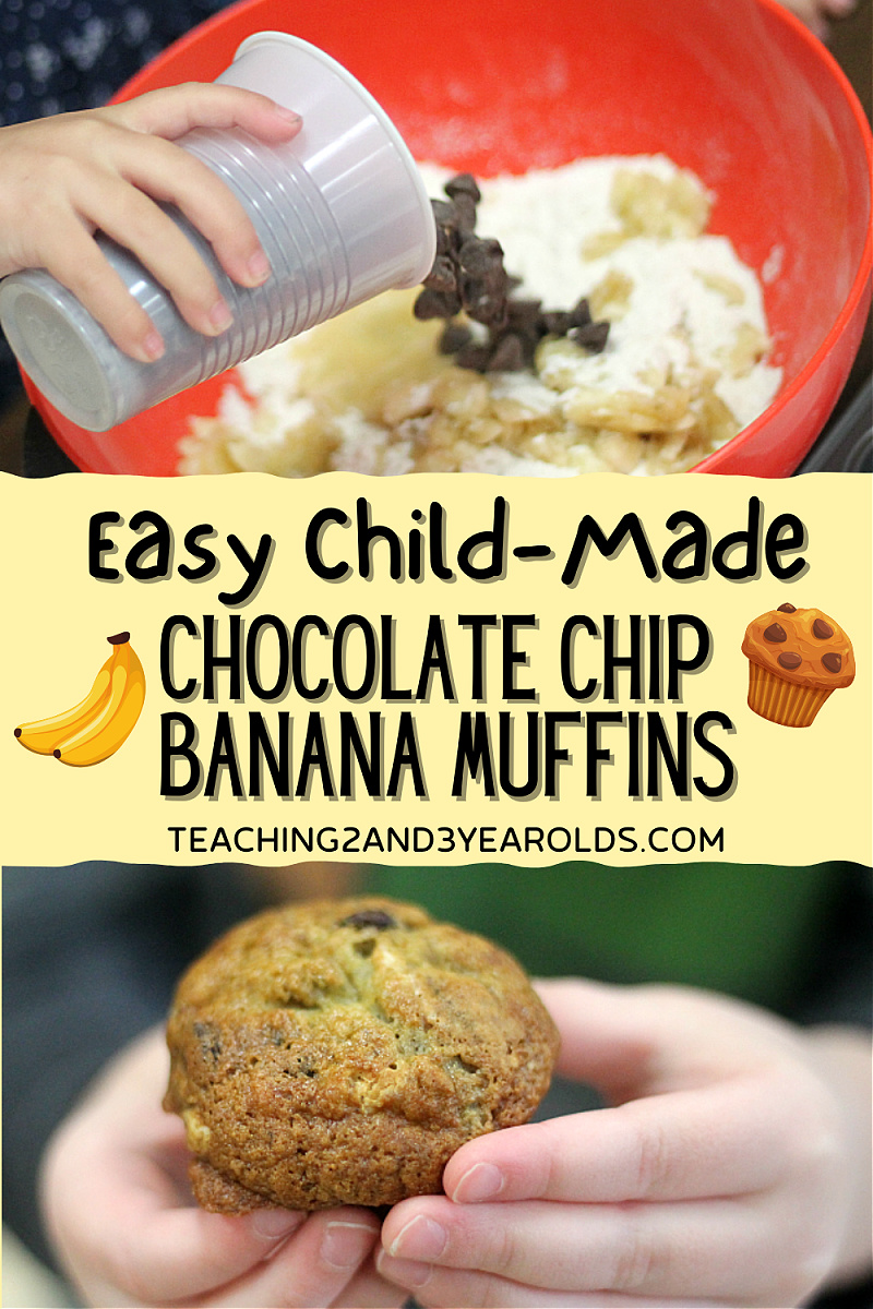 easy chocolate chip banana muffins for kids