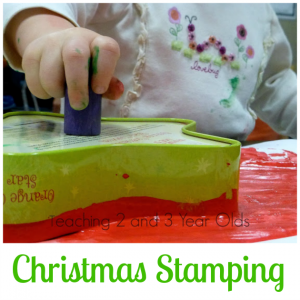How to Make Toddler Christmas Art Using Cookie Tins