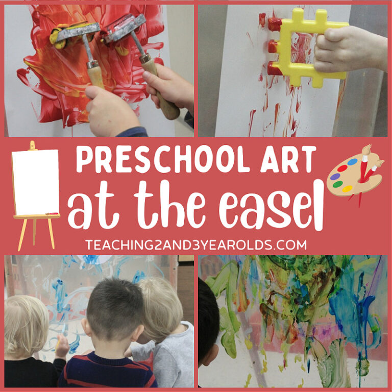 Preschool Easel Painting Activities