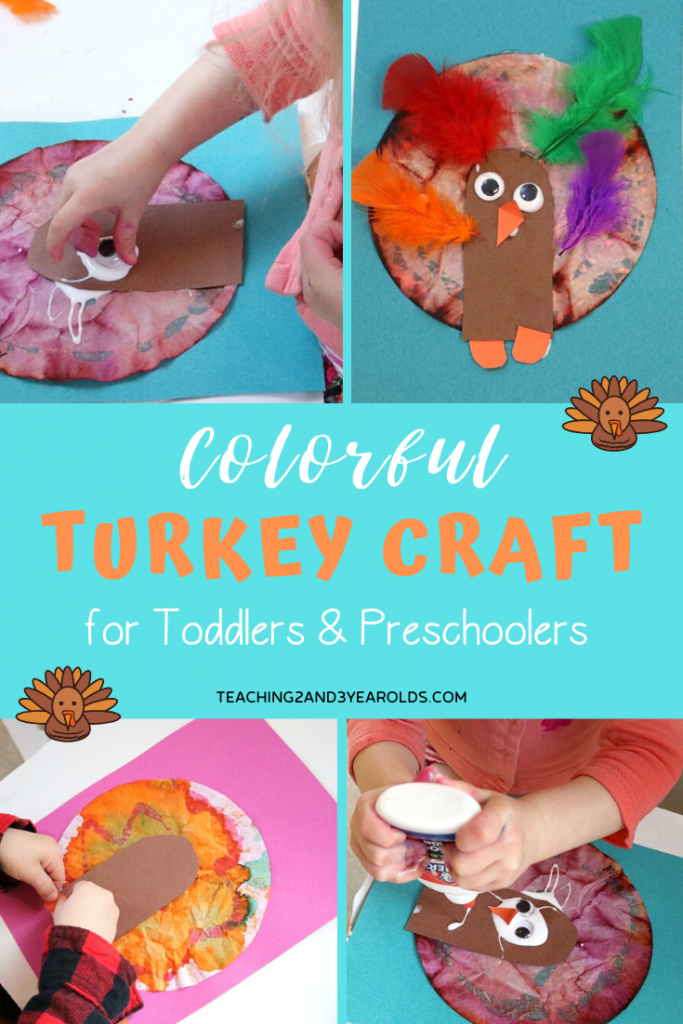 colorful turkey craft for kids