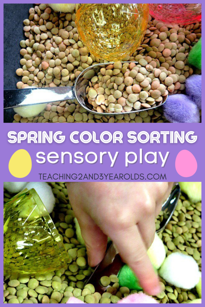 How to Create a Fun Color Sorting Spring Sensory Bin for Preschoolers