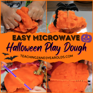 How to Make the Easiest Halloween Playdough that Requires No Cooking