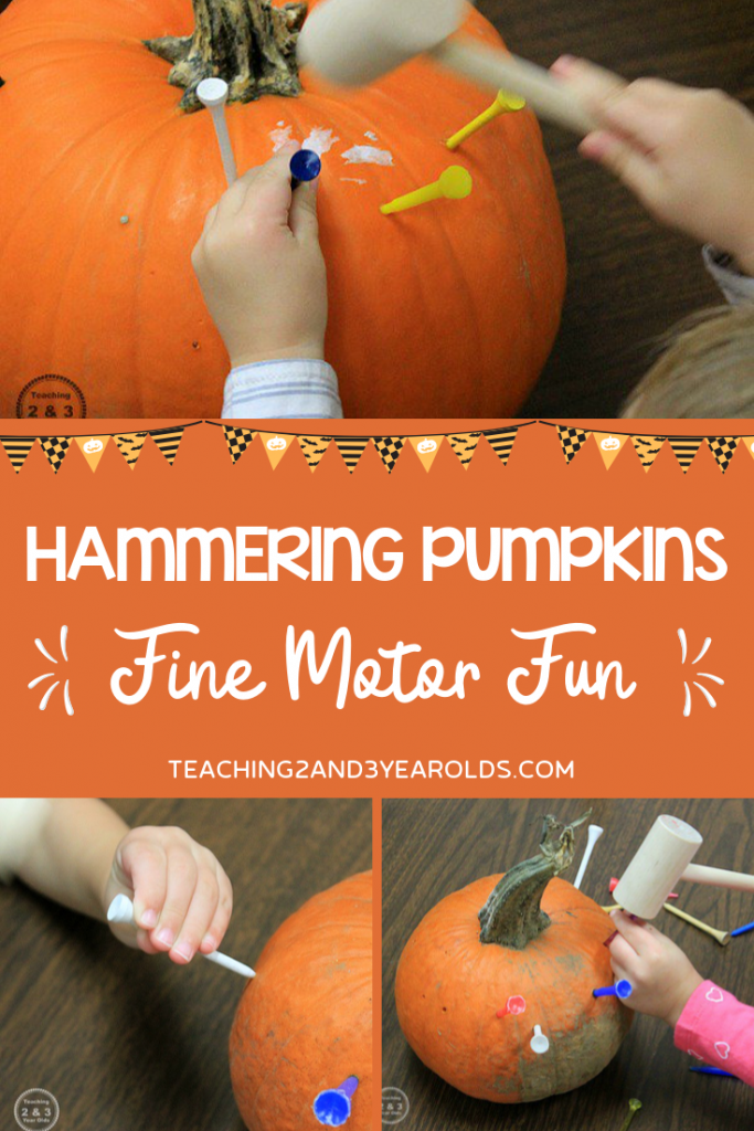 How to Put Together a Fine Motor Pumpkin Activity Using Hammers