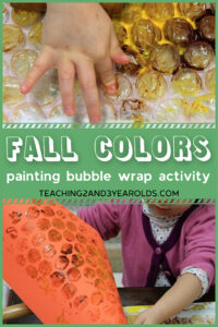 How to Use Bubble Wrap for a Fun Fall Toddler Art Activity