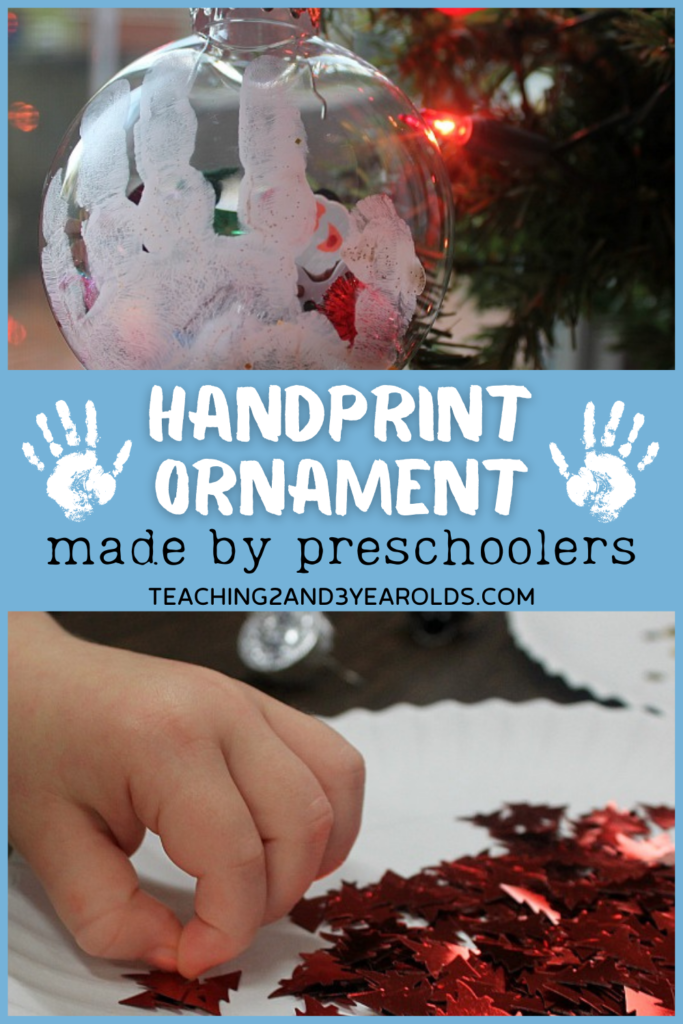 Fillable Handprint Ornament for Kids to Make