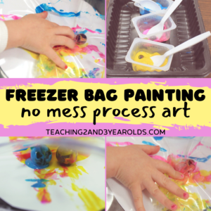 Easy Kids Art with Freezer Bags