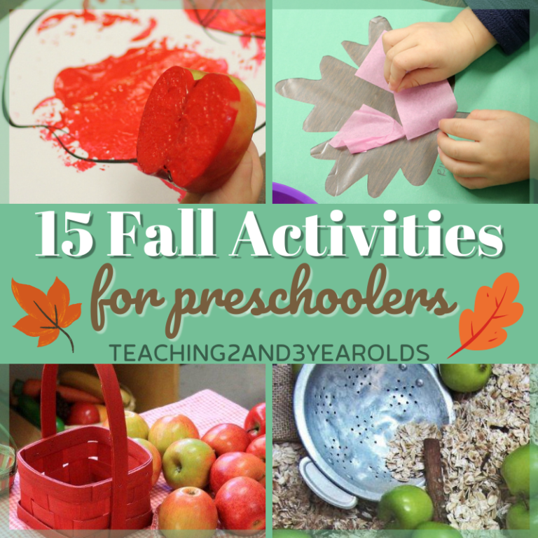 15 Fall Activities for Preschoolers