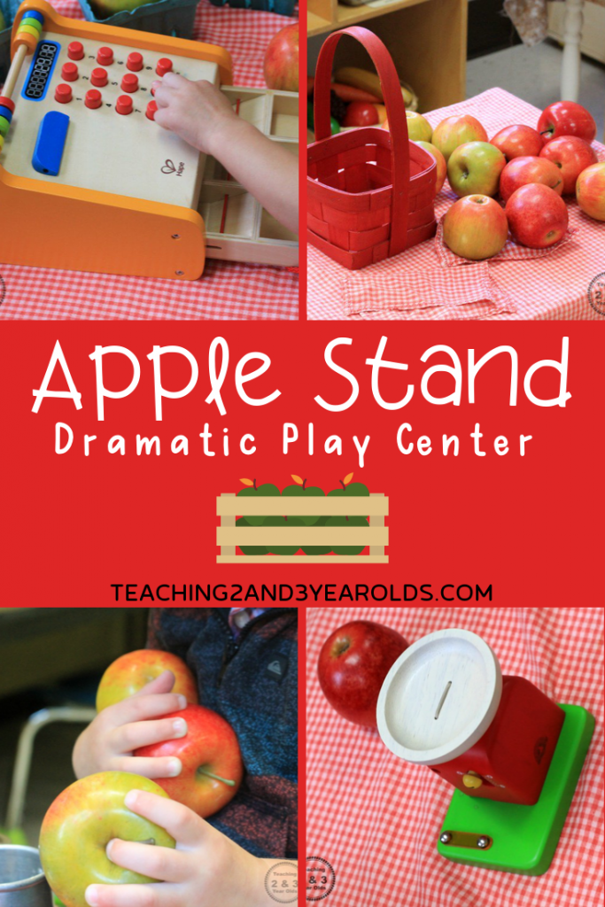 Apple Stand Dramatic Play for Toddlers and Preschoolers