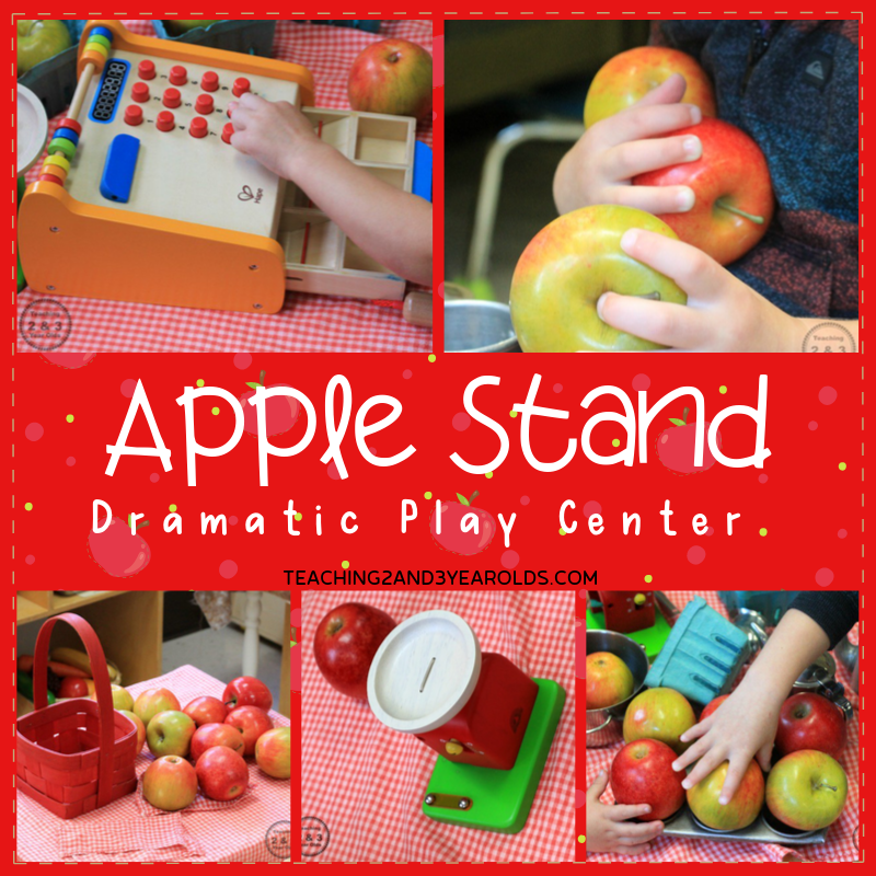 Apple Stand Dramatic Play for Toddlers and Preschoolers