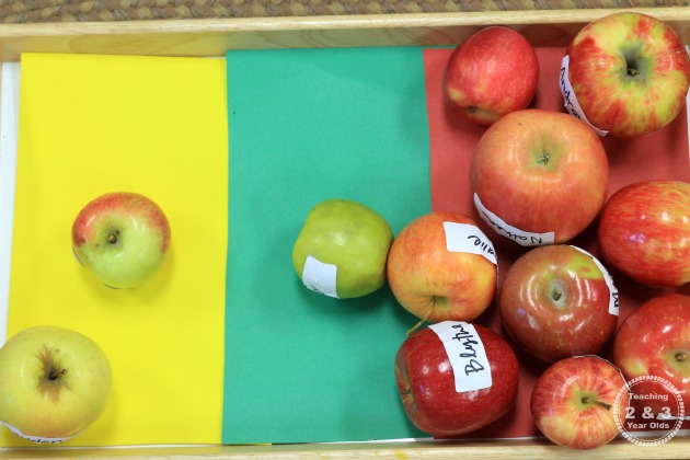 Apple Stand Fall Dramatic Play Activity for Toddlers and Preschoolers