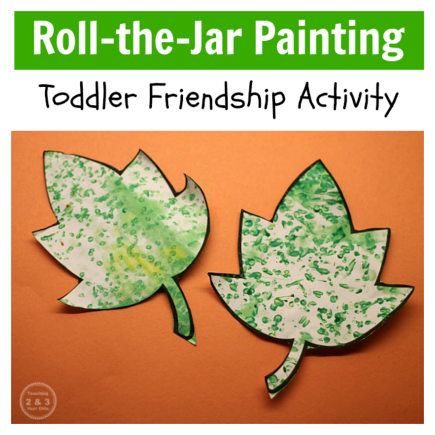 Easy Toddler Friendship Art - Teaching 2 and 3 Year Olds