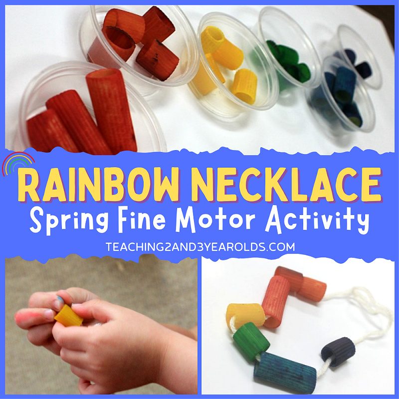 Preschool Rainbow Activity That Strengthens Fine Motor Skills