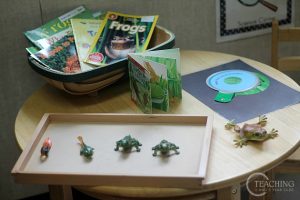 How to Make a Frog Pond Spring Sensory Bin