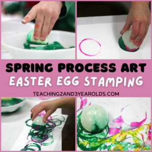 Easy Toddler Art with Easter Eggs