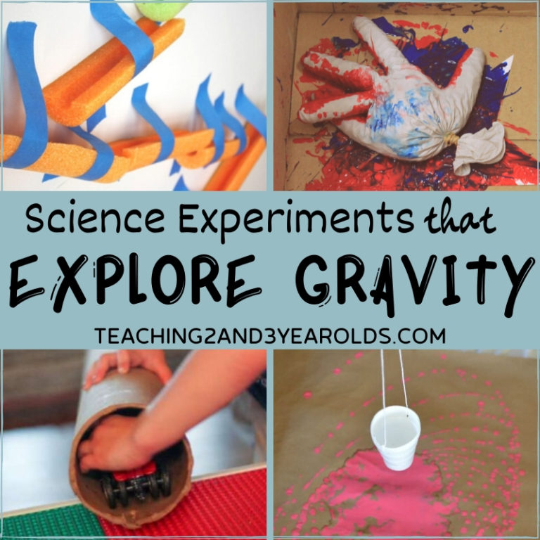 15+ Preschool Science Experiments that Explore Gravity