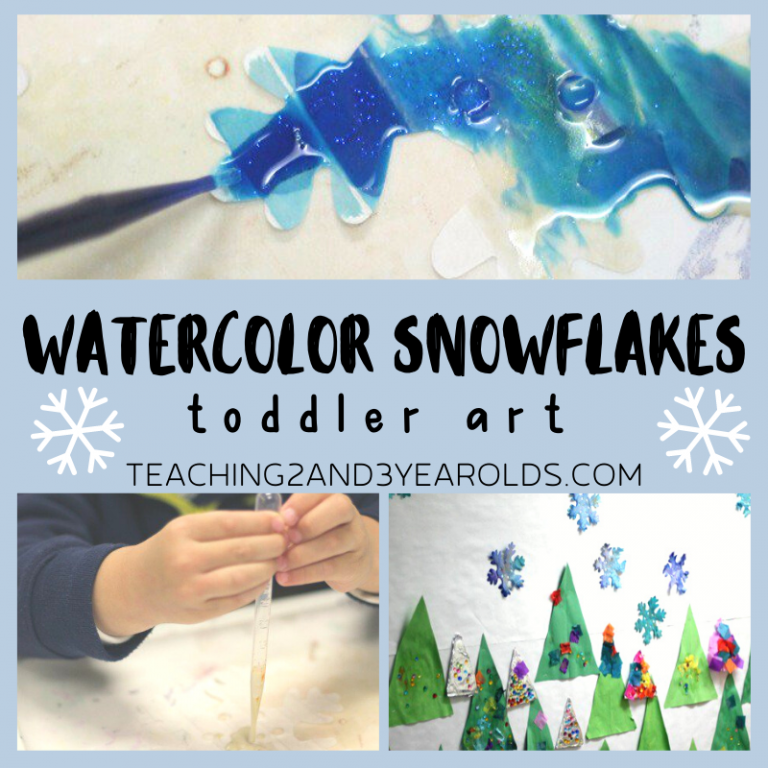 How to Make Tissue Paper Snowflakes with Toddlers