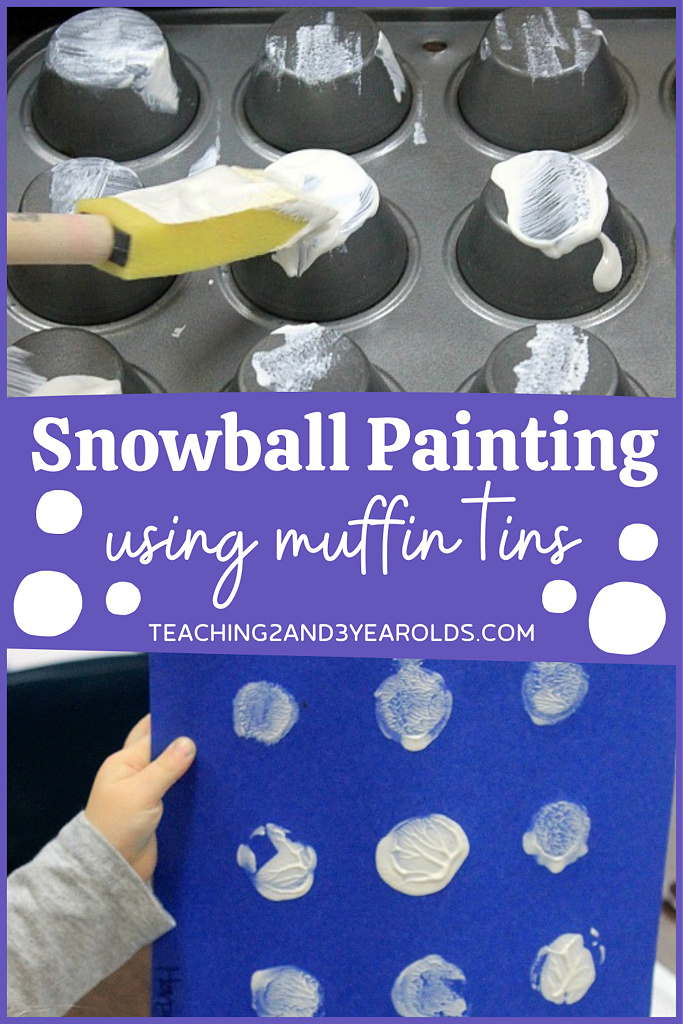 toddler snowball art