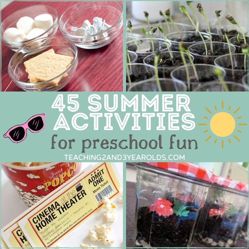 preschool summer activities