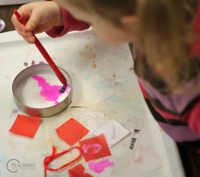 Super Fun and Colorful Toddler Valentine Craft for the Window