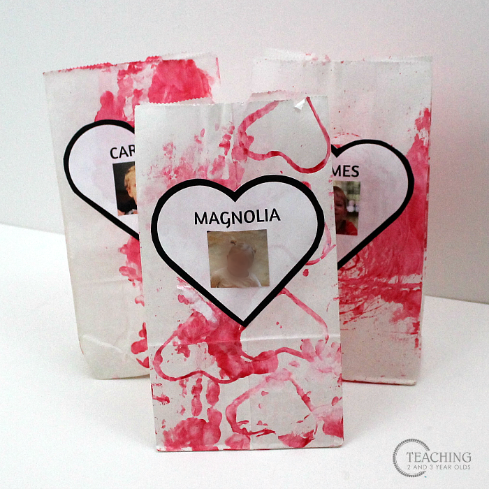 How to Make Simple Toddler Valentine Bags