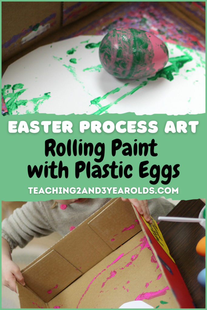 Fun Toddler Easter Art with Plastic Eggs