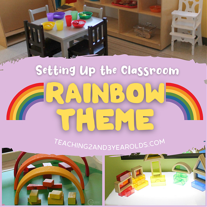 Toddler and Preschool Rainbow Theme Classroom Ideas