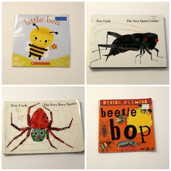 toddler and preschool bug theme