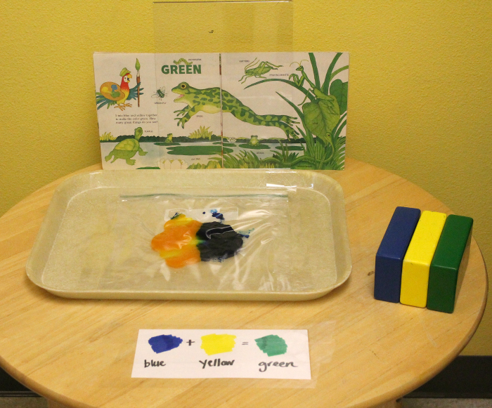How to add a simple preschool color mixing activity that is simple and fun