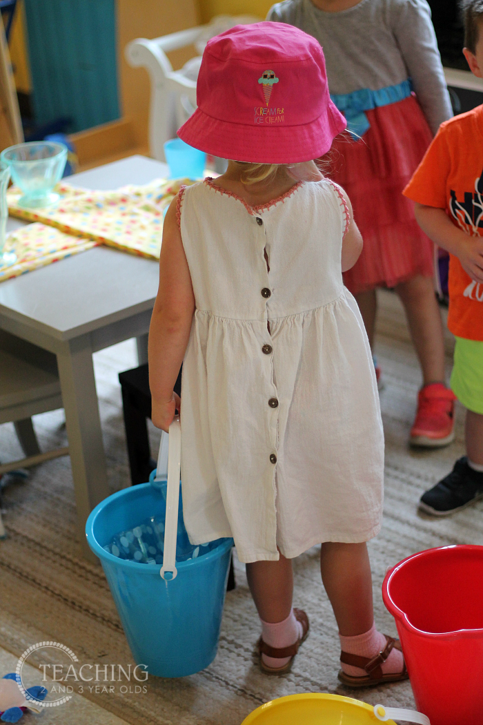 Setting Up the Beach Theme in the Toddler and Preschool Classroom