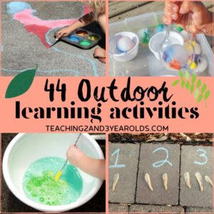 preschool outdoor learning activities