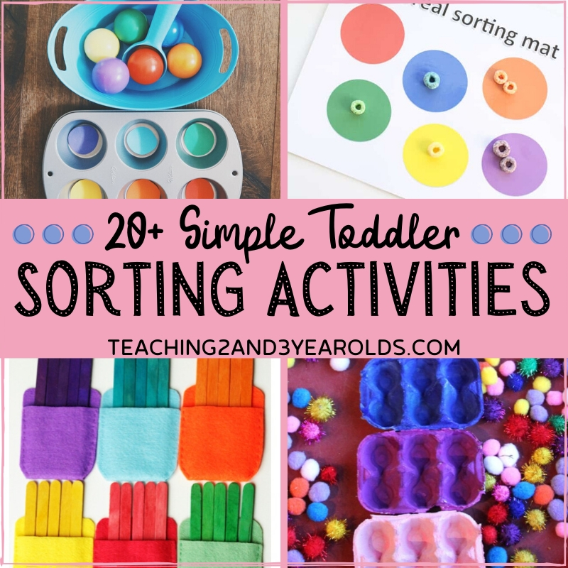 20+ Fun and Simple Toddler Sorting Activities