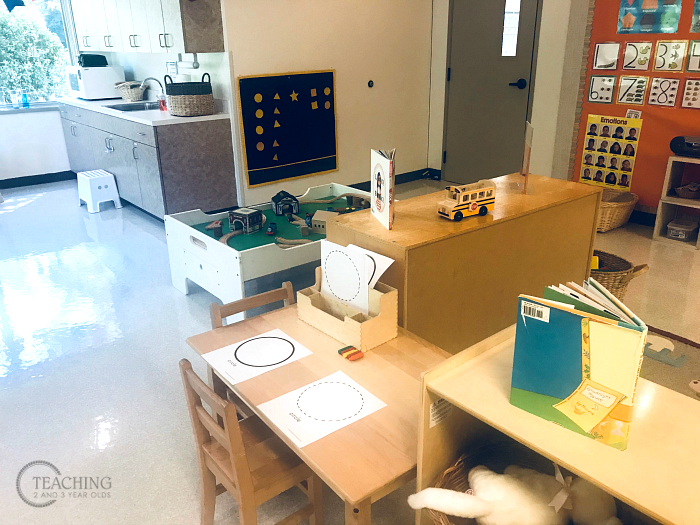 Looking for toddler classroom ideas for the first day of school? Check out the activities we've set up for back to school!