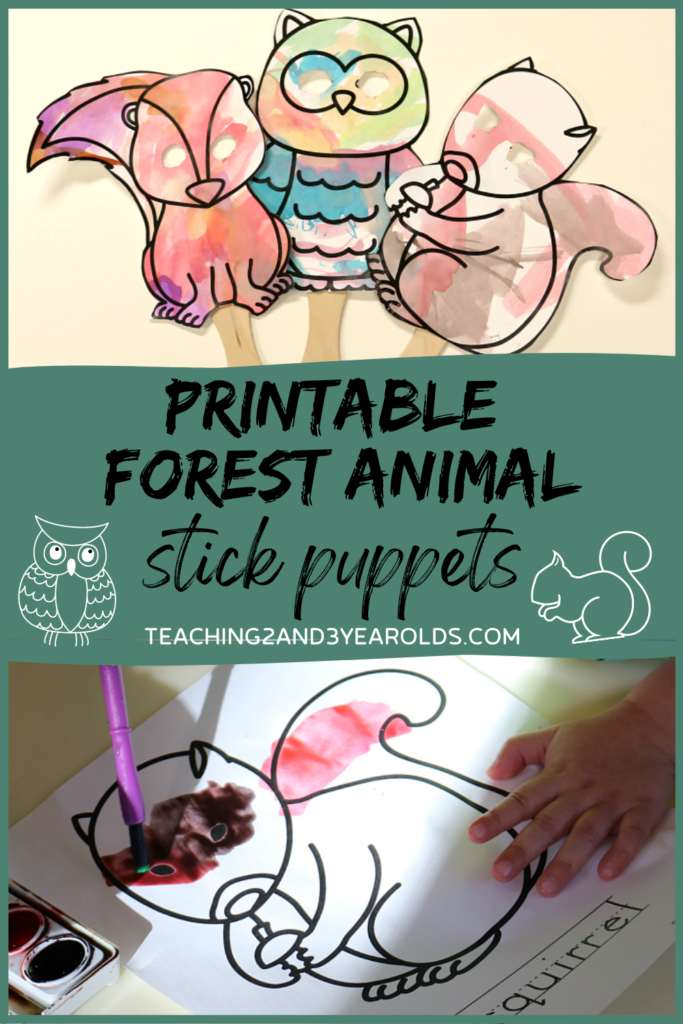 forest animals puppets