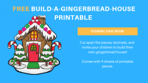 Free Build a Gingerbread House Printable