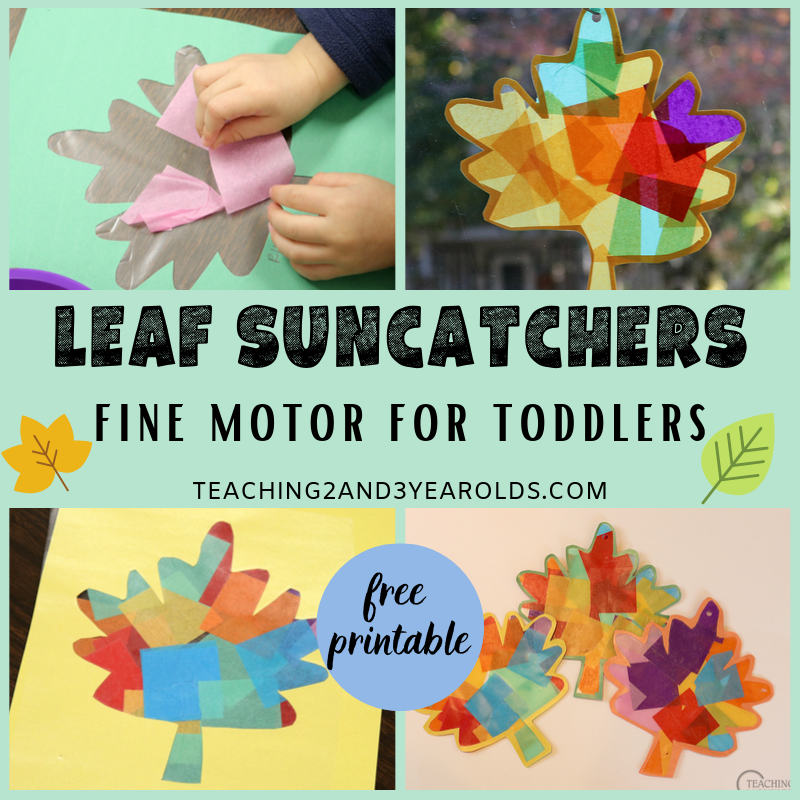 How to Make a Colorful Leaf Sun catcher with Toddlers
