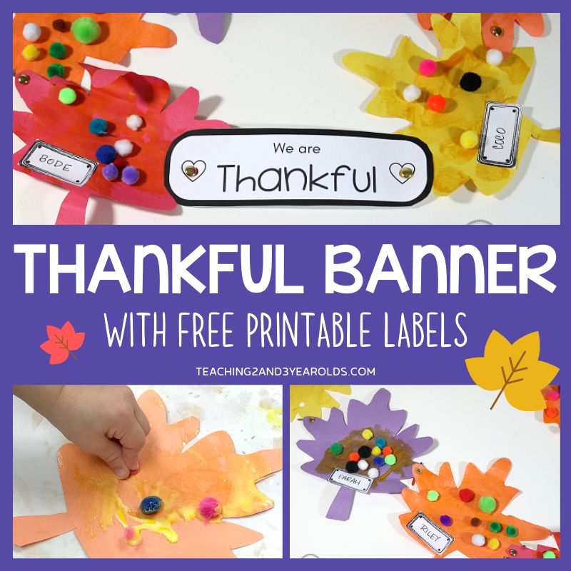 Easy Toddler Thanksgiving Activity {that Teaches Thankfulness)