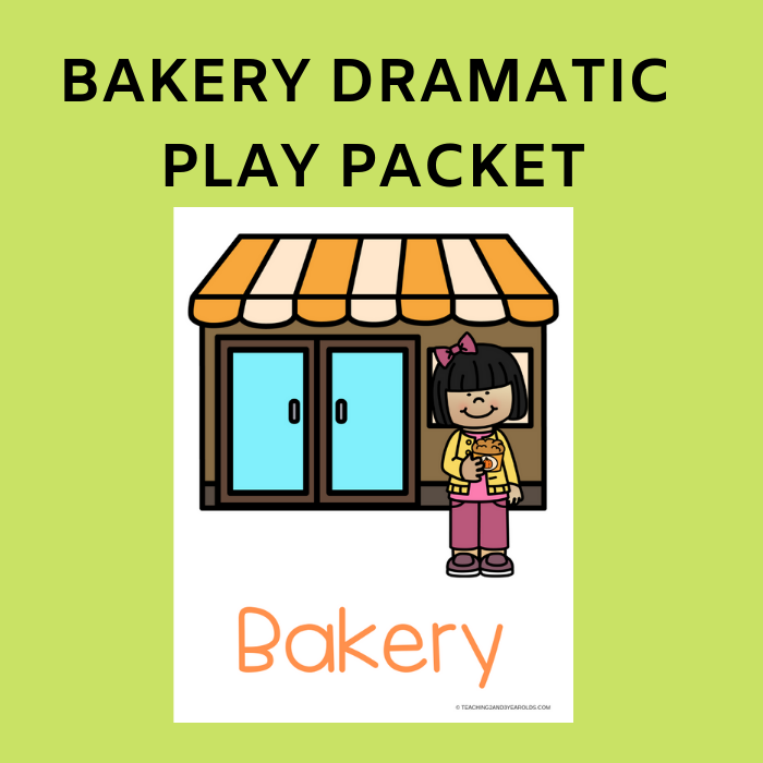 Free Bakery Packet For Dramatic Play