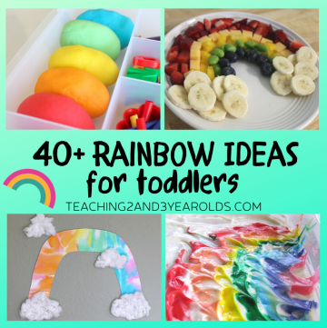 40+ Amazing Toddler Rainbow Activities