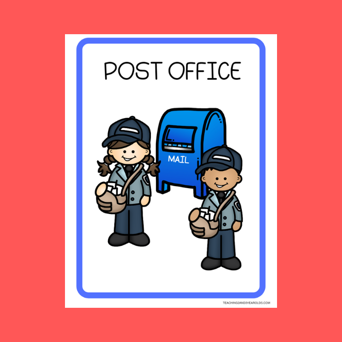 Free Post Office Dramatic Play Printables